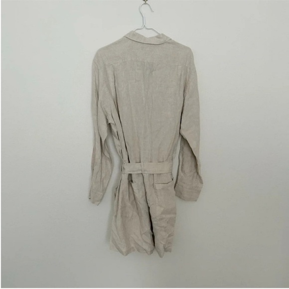 Marissa Webb Rowan Linen Button Down Romper NWT - Picture 5 of 11